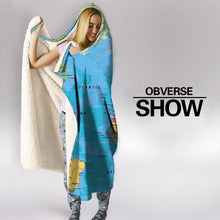 Load image into Gallery viewer, World-Map-Hooded-Blanket
