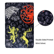 Load image into Gallery viewer, game of thrones throw blanket
