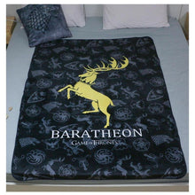 Load image into Gallery viewer, Game of Thrones Baratheon Double Sided Printed Mink Velvet Throw Blanket for Adults&amp;Kids