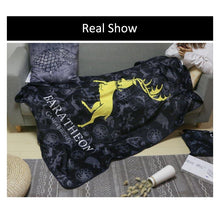 Load image into Gallery viewer, Game of Thrones Baratheon Double Sided Printed Mink Velvet Throw Blanket for Adults&amp;Kids