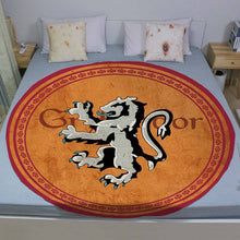 Load image into Gallery viewer, Harry Potter Gryffindor Round Throw Blanket for Adults and Kids