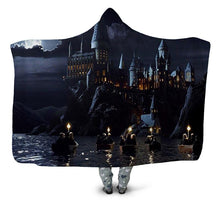 Load image into Gallery viewer, Hogwarts-Castle-hooded-blanket