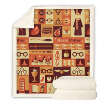 Load image into Gallery viewer, harry potter throw blanket