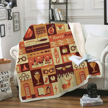 Load image into Gallery viewer, harry potter throw blanket