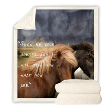 Load image into Gallery viewer, horse-throw-blanket