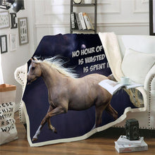 Load image into Gallery viewer, Horse Throw Blanket | Animal Horses Fleece Blanket for Adult Kids
