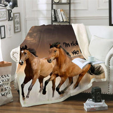 Load image into Gallery viewer, horse-throw-blanket