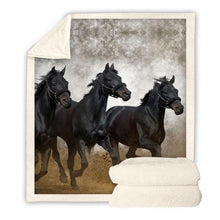 Load image into Gallery viewer, horse-throw-blanket