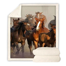 Load image into Gallery viewer, horse-throw-blanket