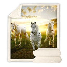 Load image into Gallery viewer, horse-throw-blanket