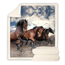 Load image into Gallery viewer, horse-throw-blanket