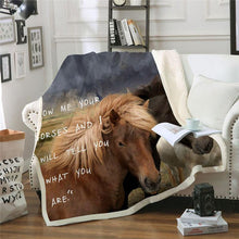 Load image into Gallery viewer, horse-throw-blanket