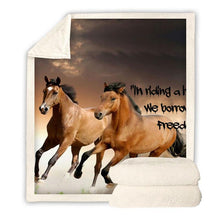 Load image into Gallery viewer, horse-throw-blanket