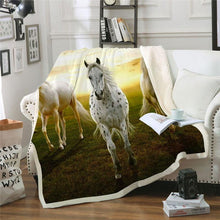 Load image into Gallery viewer, horse-throw-blanket