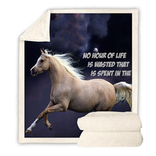 Load image into Gallery viewer, Horse Throw Blanket | Animal Horses Fleece Blanket for Adult Kids