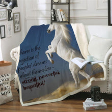 Load image into Gallery viewer, horse-throw-blanket