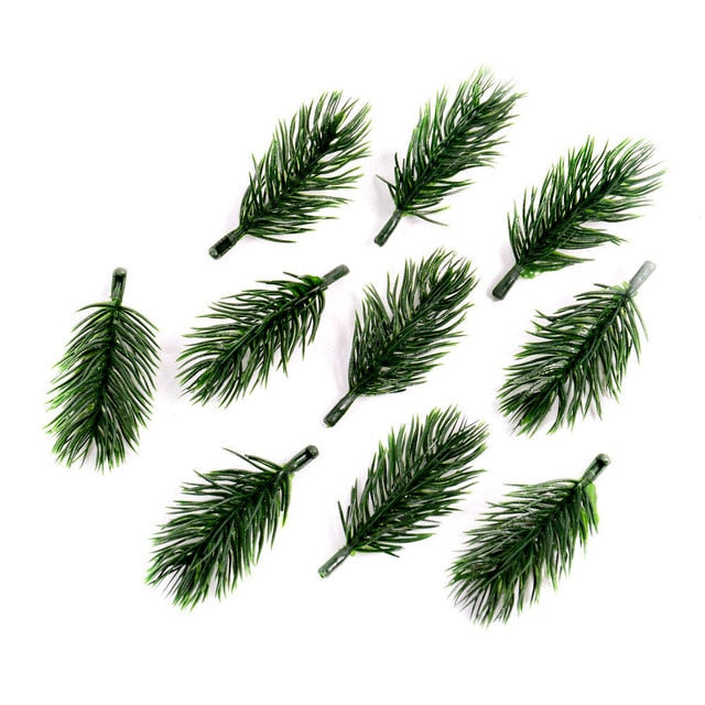 Green Pine Needle Artificial Flower Branch