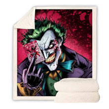 Load image into Gallery viewer, New Skull Throw Blanket for Adult Kids Joker Poker Fleece Blanket