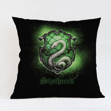 Load image into Gallery viewer, slytherin throw pillow